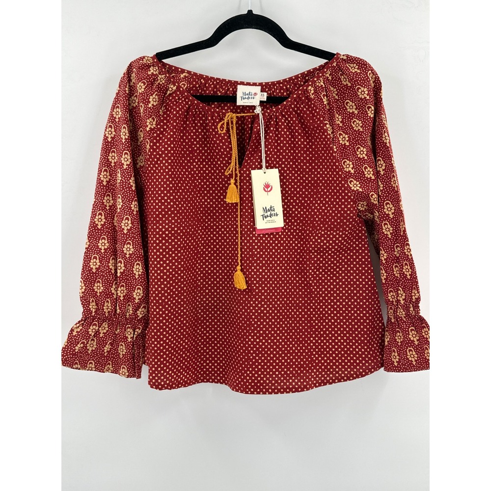 Mata Traders Tulum Tassel Top Sienna Top XS‎ NWT